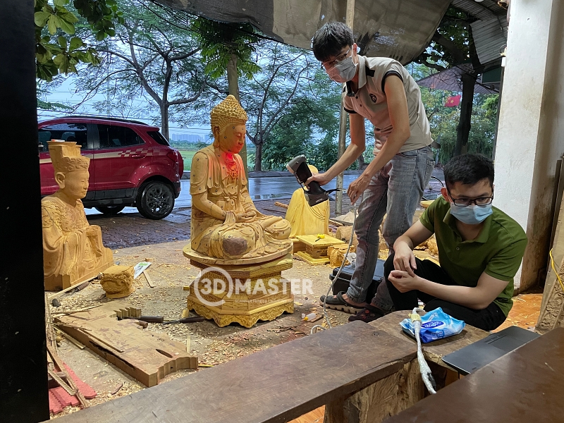 Quét 3D - Giải pháp toàn diện cho ngành CNC gỗ, đá