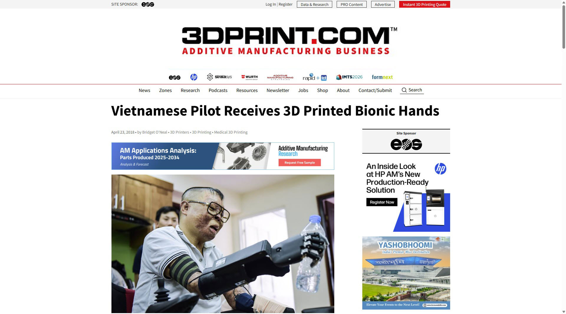Báo Mỹ 3DPrint.com Đưa Tin Về 3D Master: Khẳng định vị thế công nghệ Việt
