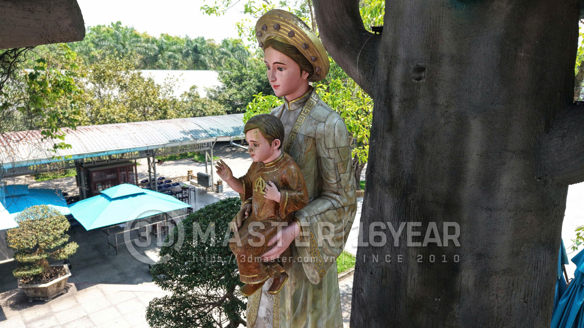 Số hóa 3D Tượng Đức Mẹ tại Thánh địa La Vang bằng công nghệ Scan 3D GeoSLAM