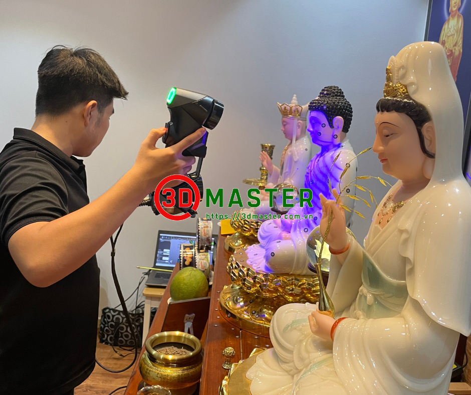 ​3D SCANNING AND REPAIRING STATUES OF KSHITIGARBHA AND AVALOKITESVARA
