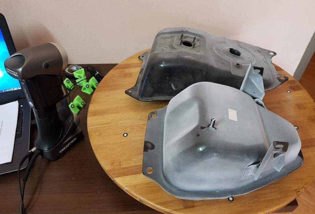 Hire a 3d scanner of all types of 3d gas tank,