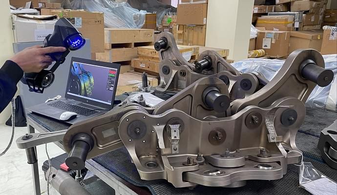 3D scanning of aircraft engines at VAECO