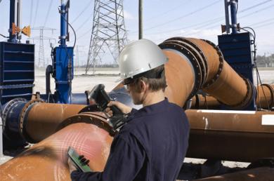 3D surface quality testing project of pipeline system oil rig,