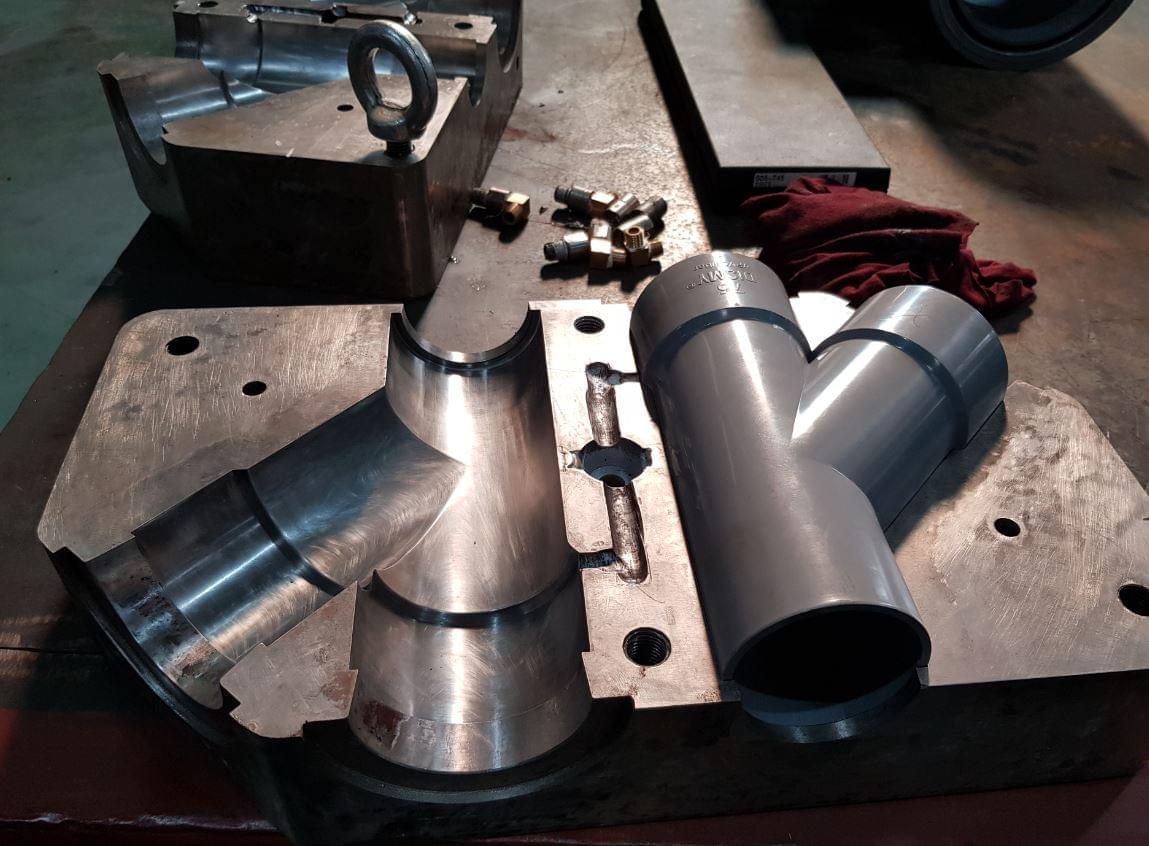 Scan 3D extruded PVC pipe extrusion,