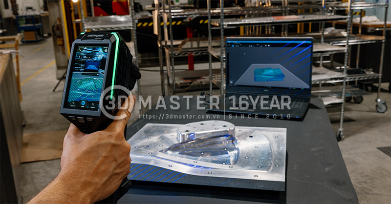 Máy Scan 3D Laser tia xanh - Bắt trọn chi tiết nhỏ, phức tạp mà máy thường bỏ sót
