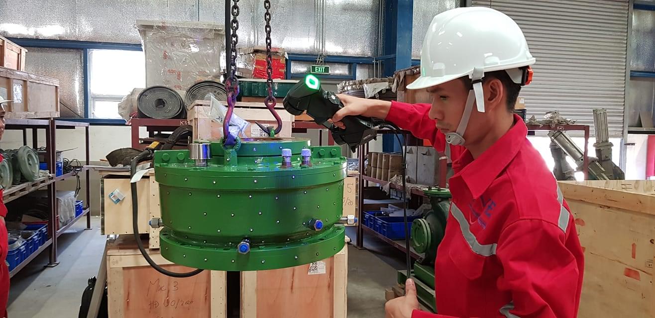 3D scanning service of details in the thermal power industry,