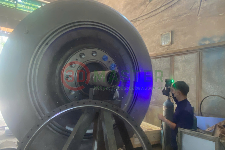 SCAN VÀ THIẾT KẾ 3D BÁNH CÔNG TÁC NGÀNH KHAI THÁC KHOÁNG SẢN VIỆT NAM