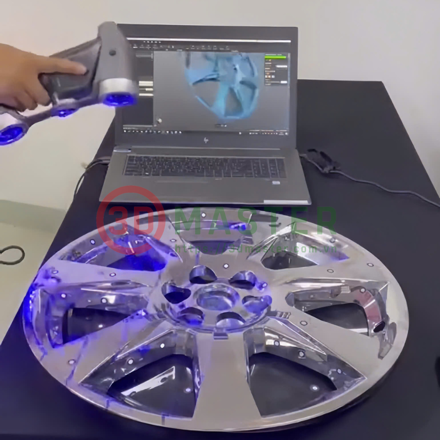 Scanner Creaform có scan được bề mặt đen bóng, phản quang không? 